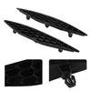2pcs Gloss Black Rear Bumper Reflector Honeycomb Delete Set Fit For MK7 2013‑2016
