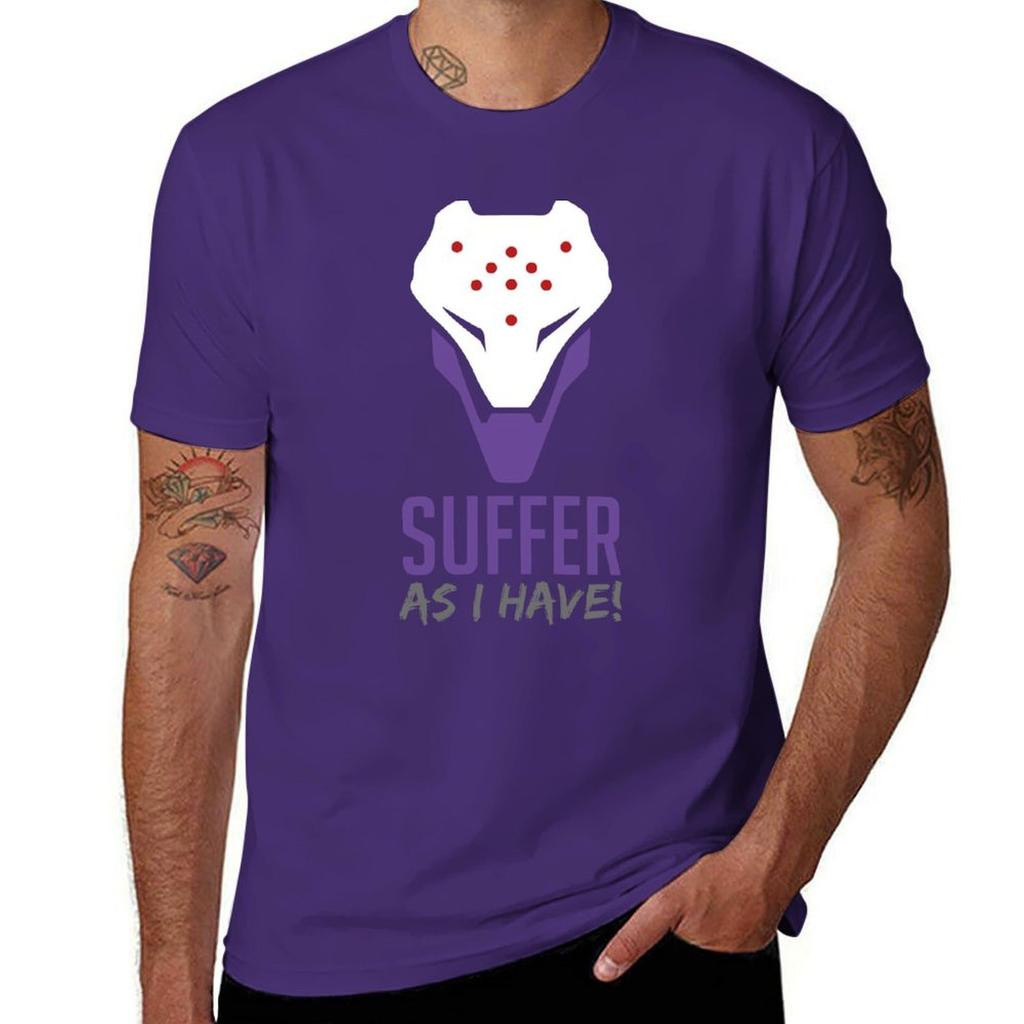 Ow2 Ramattra Suffer As I Have En Tshirt Anime Clothes Summer Tops Unisex Graphic T Shirts