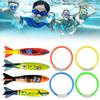 Floating Torpedoes Rings Swimming Pool Toys Dive Sticks Kids Game Prop Gift
