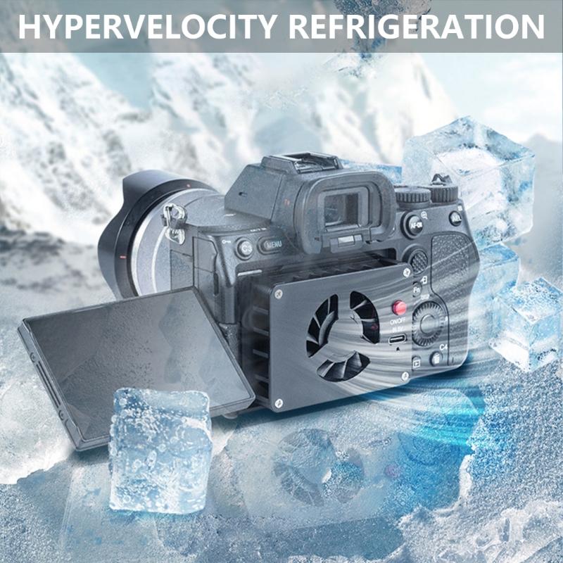 Universal Camera Fan Coolers Cooling Fan Heat Sink for A7M4,A7cIl,ZV11,ZVE10,ZVE1,A6700,R6,Camera For Live Streaming
