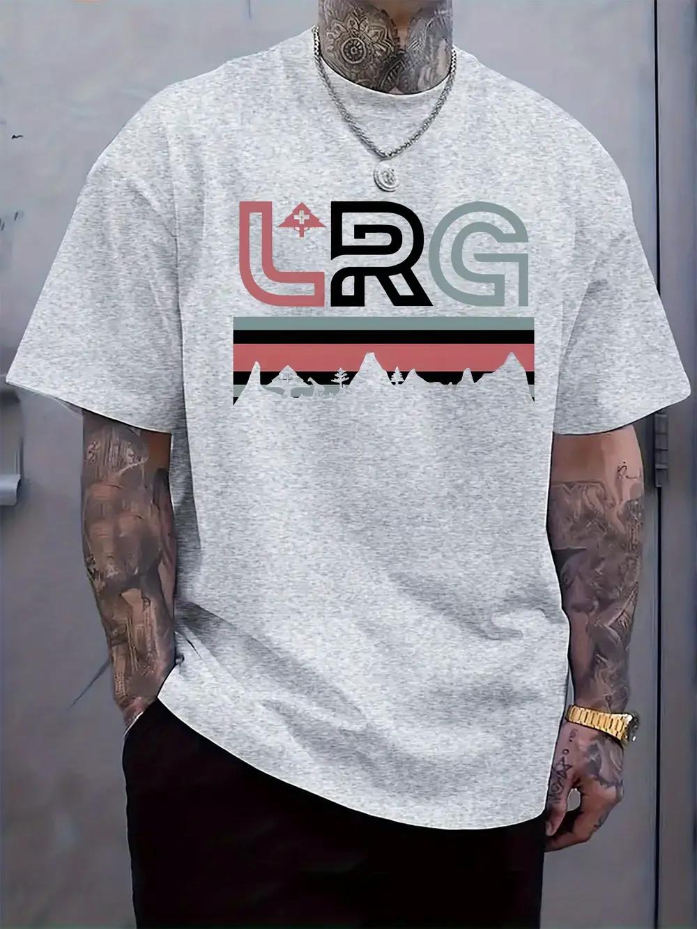 LRG Logo Print White T-shirt - Casual Crew Neck S