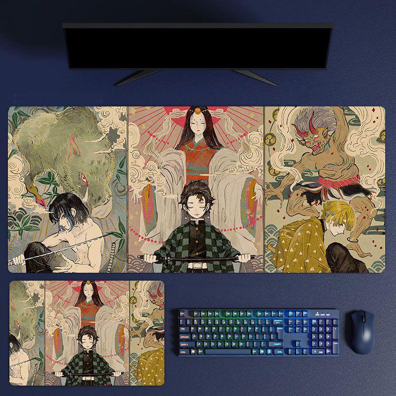 Demon Slayer Mouse Pad, Keyboard and Mouse Pad, Cheap, Exquisite, Gaming Equipment, Computer Equipment, Anime, Comics