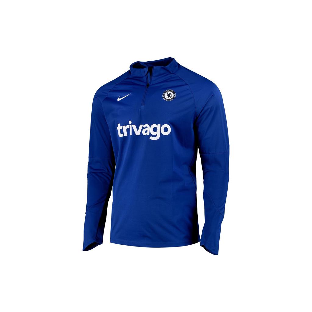Nike Training Long Sleeve Football Jersey 22-23 Season Chelsea Men jersey Blue DQ0475-496