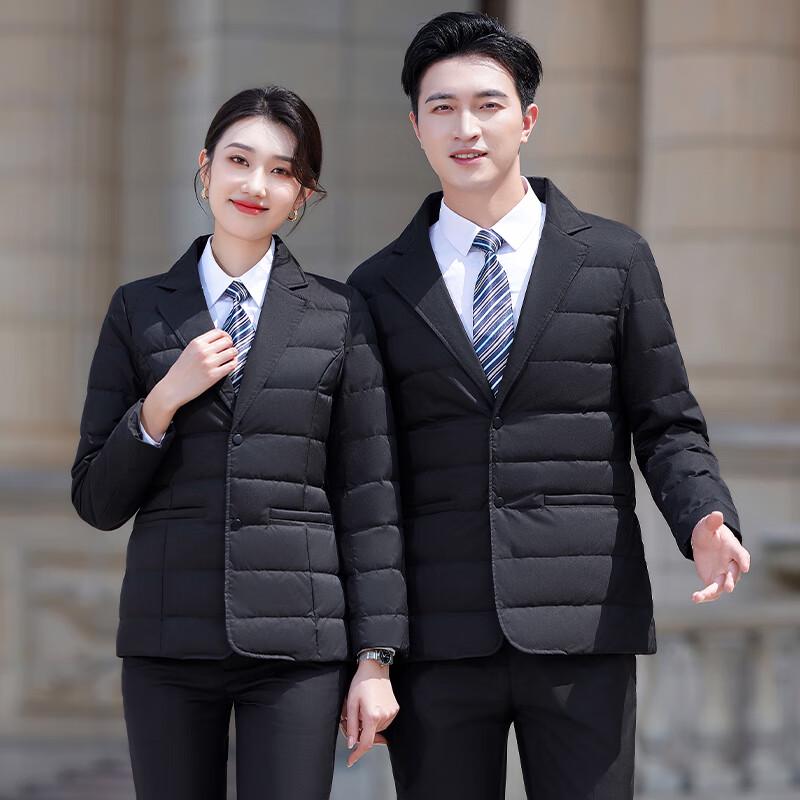 Tenuoman Unisex Business Style Lightweight Lapel Down Jacket