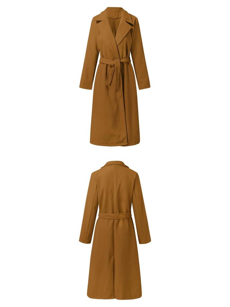 Women's Long-Sleeve Trench Coat