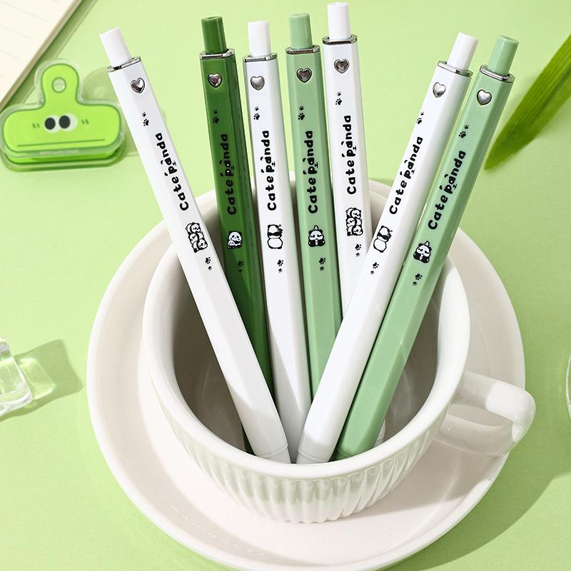 1/4/8 PCS Cute Panda Neutral Pen Creative Student Signature Pen