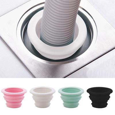 Anel de Vedação de Esgoto de Silicone para Banheiro Ralo de Chão Conector Rolha para Tubo de Esgoto de Pia de Cozinha Máquina de Lavar Anti-odor Vazamento
