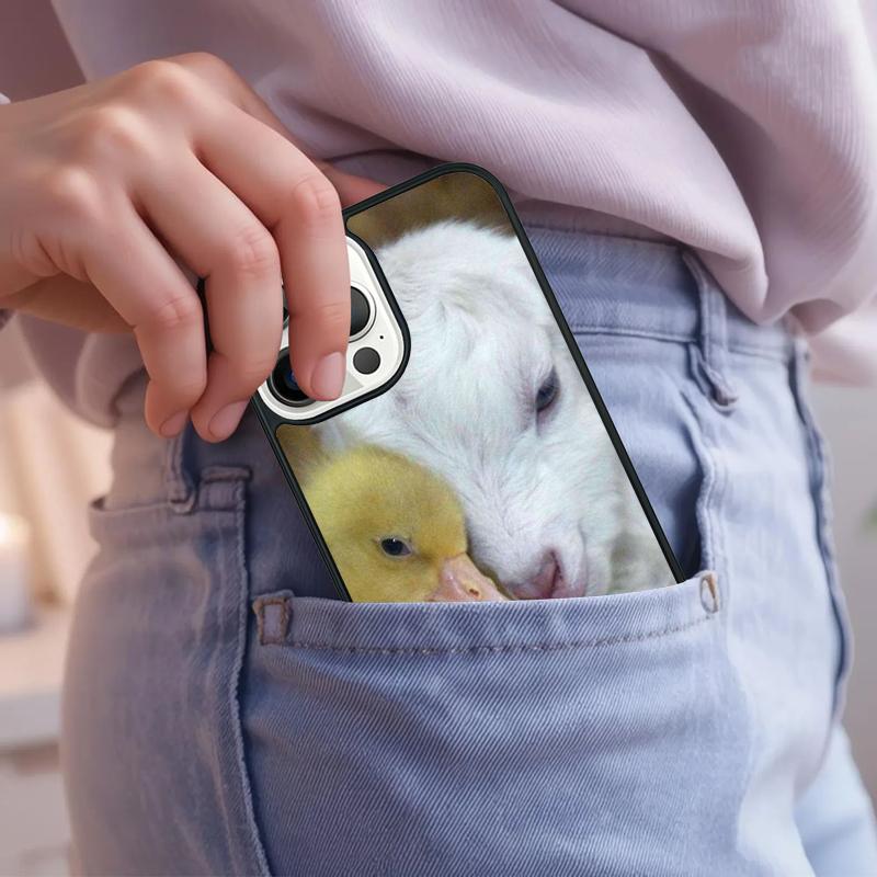 Cute Baby Pygmy Goat Phone Case For iPhone 17 Air 15 16e 14 13 Pro Max Coque 12 11 Pro Max PLUS Cover