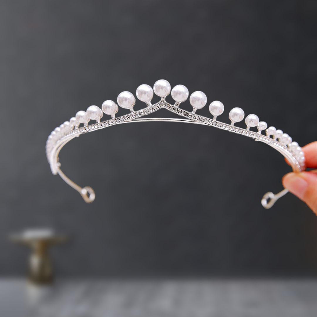 

Свадебная корона тиара свадебная корона со стразами украшение на свадебное платье восемнадцатилетняя бат-мицва день рождения принцесса аксессуары для волос
