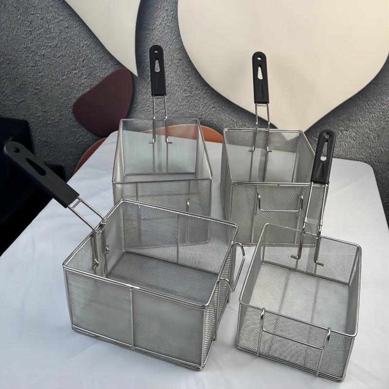 Stainless Steel Triple-Layer Frying Basket
