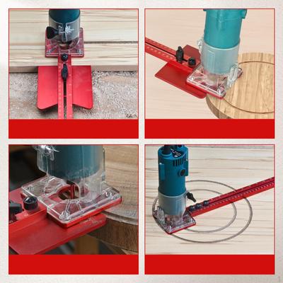 Router Milling Groove Bracket Circle Cutting Jig, Metric Inch, for Home