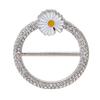 1Pc Scarf Buckle Scarf Ring Shawl T-Shirt Clip Brooch Waist Buckle Silk Clasp Clips Fashion Jewelry