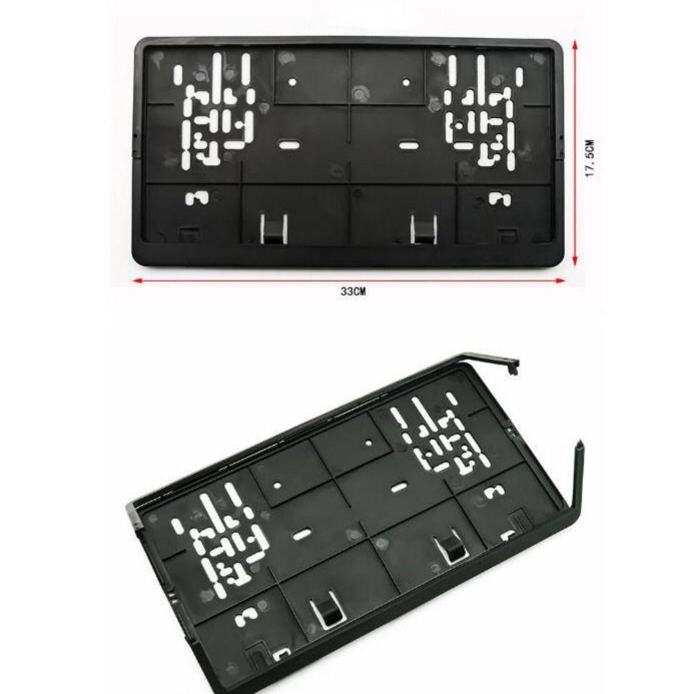 New European Standard License Plate Holder 3 Styles Black Protecting License Plates Plastic PP License Plate Support License Plate Covers Frames 6