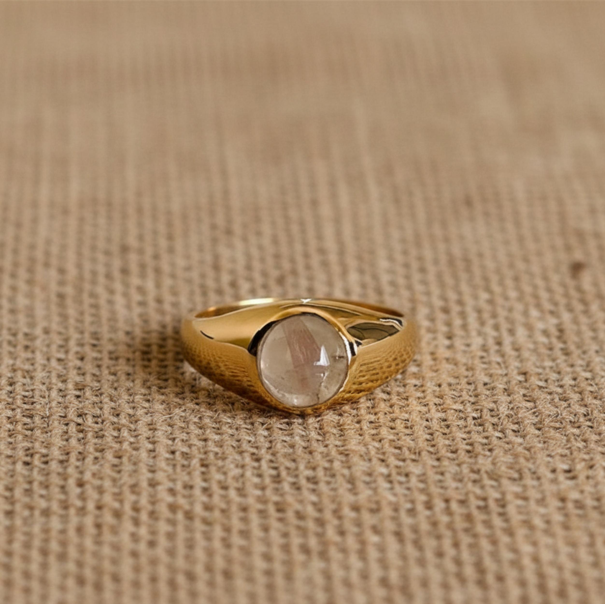 

Перстень с розовым кварцем, 925 проба, стерлинговое серебро, кольцо с круглым кварцем из чистой меди, кольцо обещания, подарок для нее 12 медный