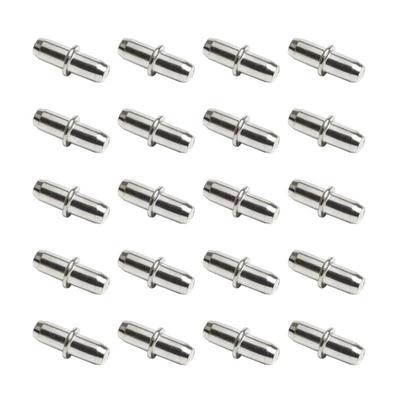 Shelf Studs Pegs Metal Pin Cupboard Seperator Holder for Cabinet Cupboard 20PCS