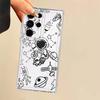 Cartoon Cute Astronaut Phone Cover Case for Samsung Galaxy S21 S23 Ultra S26 S24 S25 Edge S22 FE Note 20 Ultra 10 S20 Plus