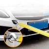 4M Heavy Duty 3 Ton Car Tow Cable Towing Pull-Rope Strap Hooks Van Road Recovery