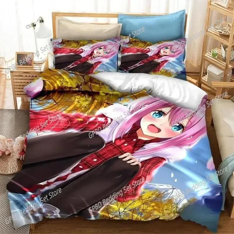 Luxury New 3D Print  Anime Yuru Camp Bedding Set Duvet Covers Pillowcases Comforter Bedding Sets Bedclothes Bed Home Textiles