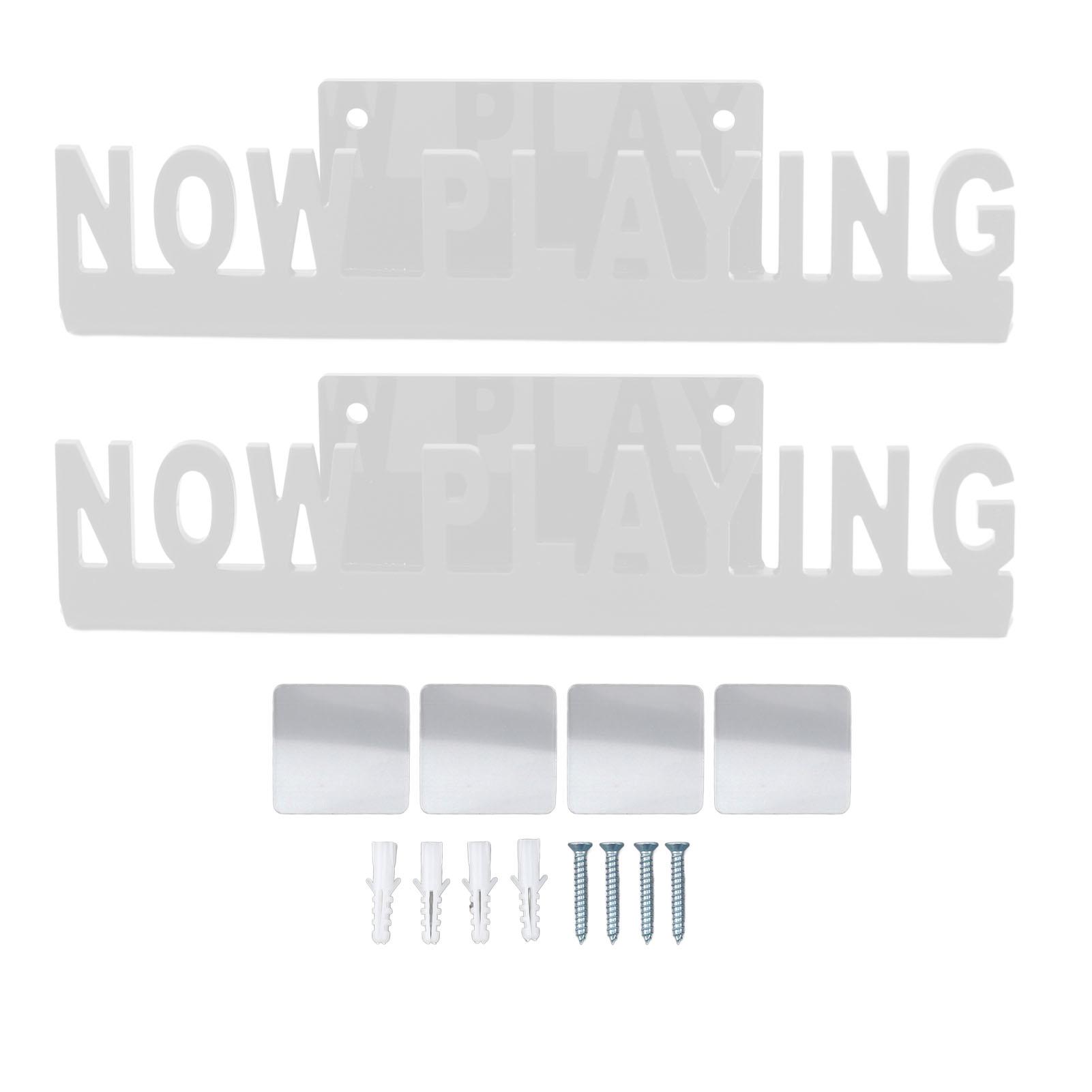 

2шт. подставка для виниловых пластинок Now Playing, настенное крепление, акриловый держатель для альбомов, плавающие книжные полки белый