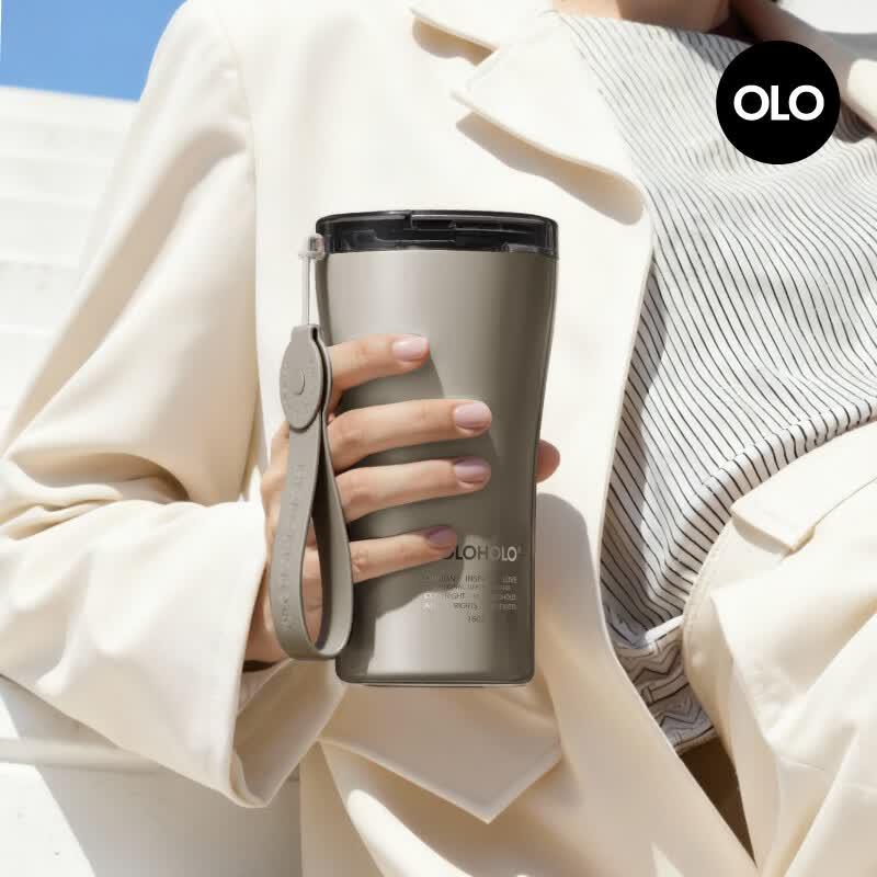 HOLOHOLO Portable Stainless Steel Insulated Coffee Mug