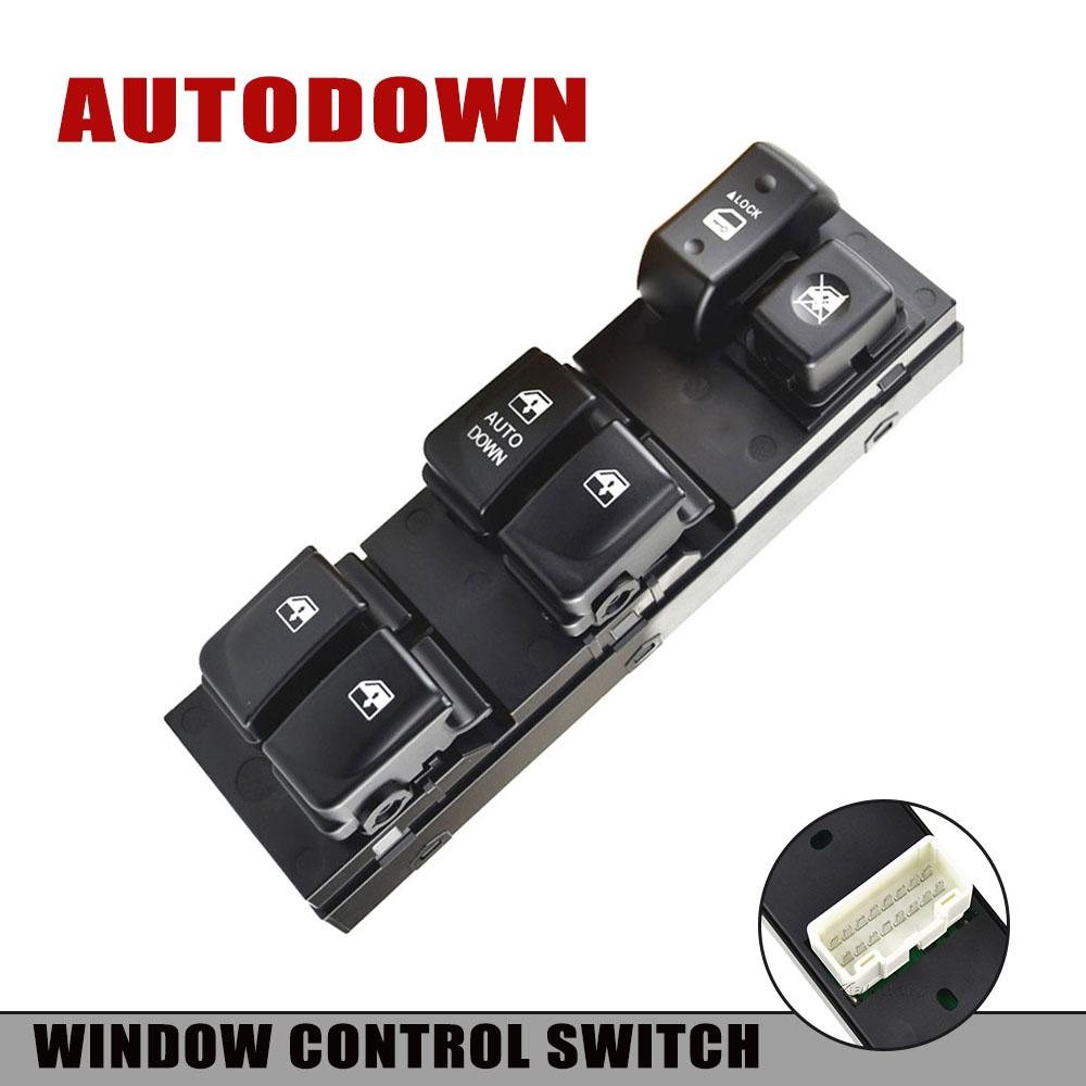 Driver Side Electric Power Master Window Lifter Switch 93570-2H110 93570-2H000 935702H110 For Hyundai Elantra HD 2007-2010 AUTO DOWN