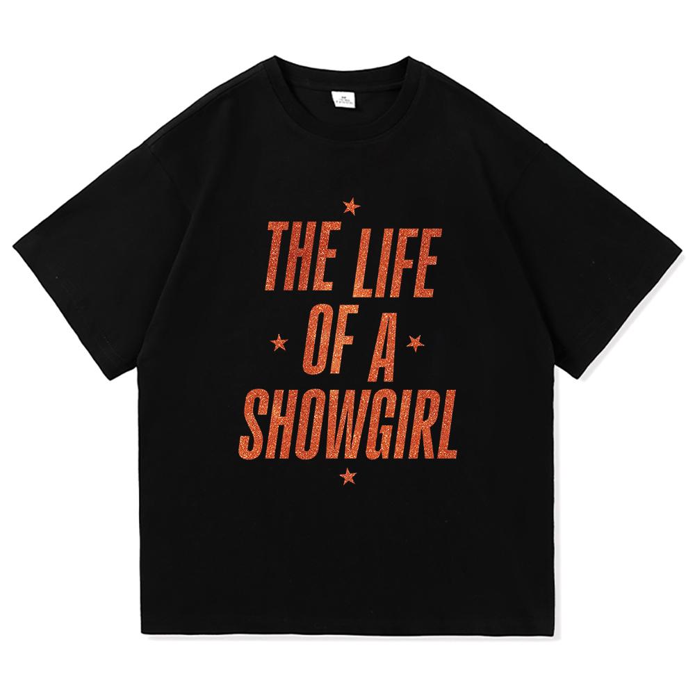 New Album The Life of A Showgirl T Shirt Fashion UnisexWomen Aesthetic TS TShirt Unisex High Quality Vintage Cotton Tees Shirts