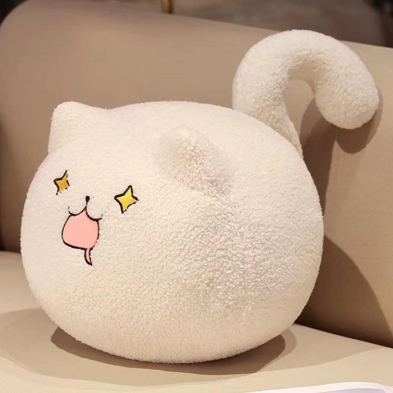 

Cat dumpling doll sleeping pillow plush toy doll cute super soft hug sleeping doll small gift for girls 35*35*50cm（0.6kg）