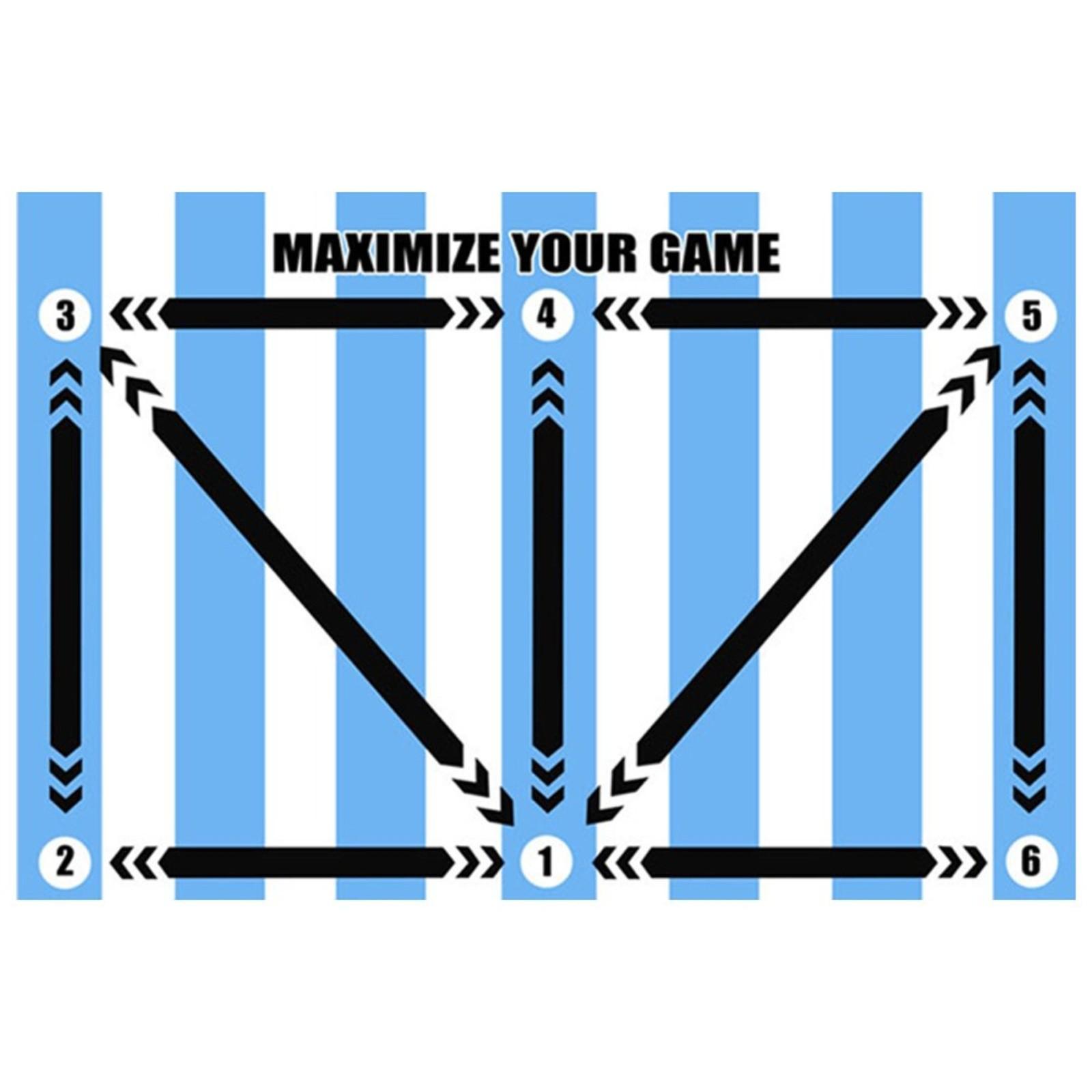 Football Footstep Training Mat Absorbing Silent Dribble Aid Non Dribbling Ball Control Football Footstep Mat Indoor Ourdoor For Children Adults