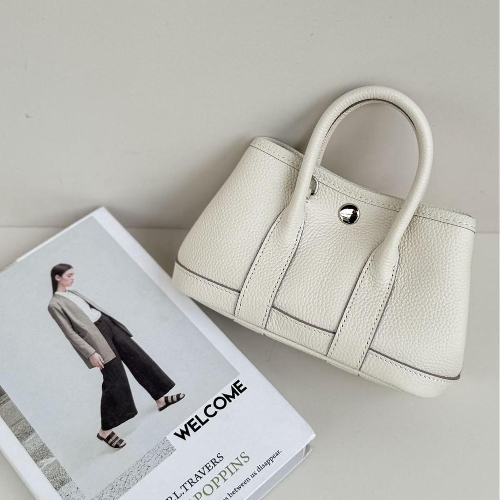 2025 Cowhide Leather Crossbody Mini Tote – Versatile Women's Spring/Summer Bag