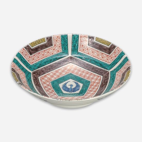 

Kutani ware Iwataya Kutani ware Bowl (No. 8) Stone pavement K8-252