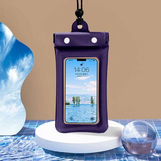 Waterproof Phone Pouch Fastener Tape Touchscreen Clear Window Leakproof Lanyard PVC Universal Phone Dry Bag Case Protector Phone Accessories