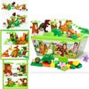 Dinosaurier-Bausteinset für Kinder mit großen ABS-Kunststoffteilen für kreatives Spielen