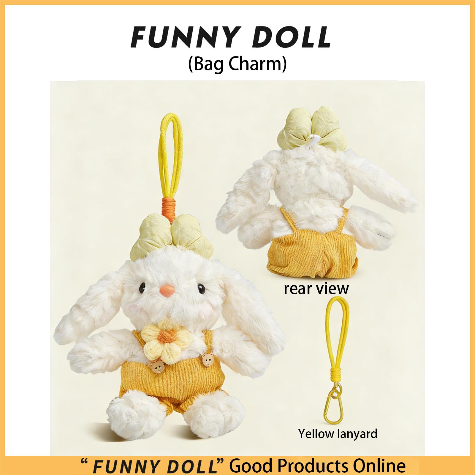 Cute Lop-eared  Plush Bag Charm, Backpack Pendant, Small Stuffed Animal, Keychain, Perfect As A Birthday Gift For Girls. One Size