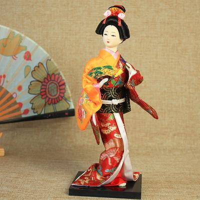 Etnické japonské panenky miniaturní figurky 9 palcové řemeslné orientální starověké soška kabuki lady