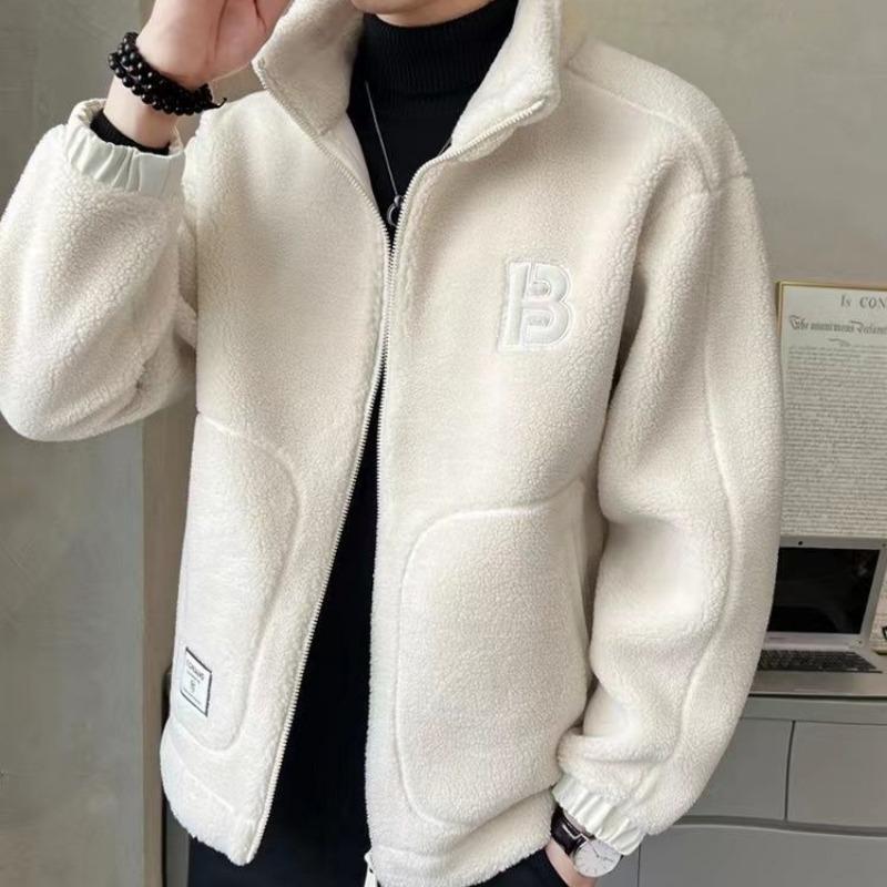 Toamnă și iarnă Nouă haină pentru bărbați căptușită cu lână