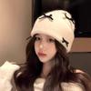 Korean Style Bow Knitted Hat Ear Protection Warm Face Small Wool Hat