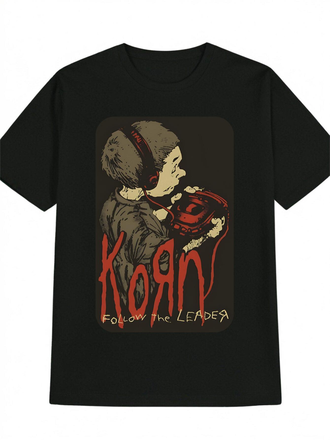 Casual Crew Neck T-shirt with Koan Graphic Print - Stylish Graphic Tee for Casual Attire S