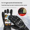 Carbon Fiber Warm Waterproof Electric Heated Motorcycle Gloves for Men & Women - Winter Touchscreen & Anti-Fall Protection
