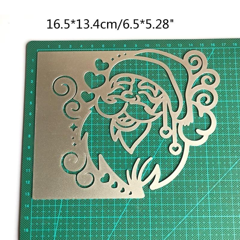 Santa Embossing Die Cuts Christmas Theme Cutting Dies for Gift Card Making X3UC