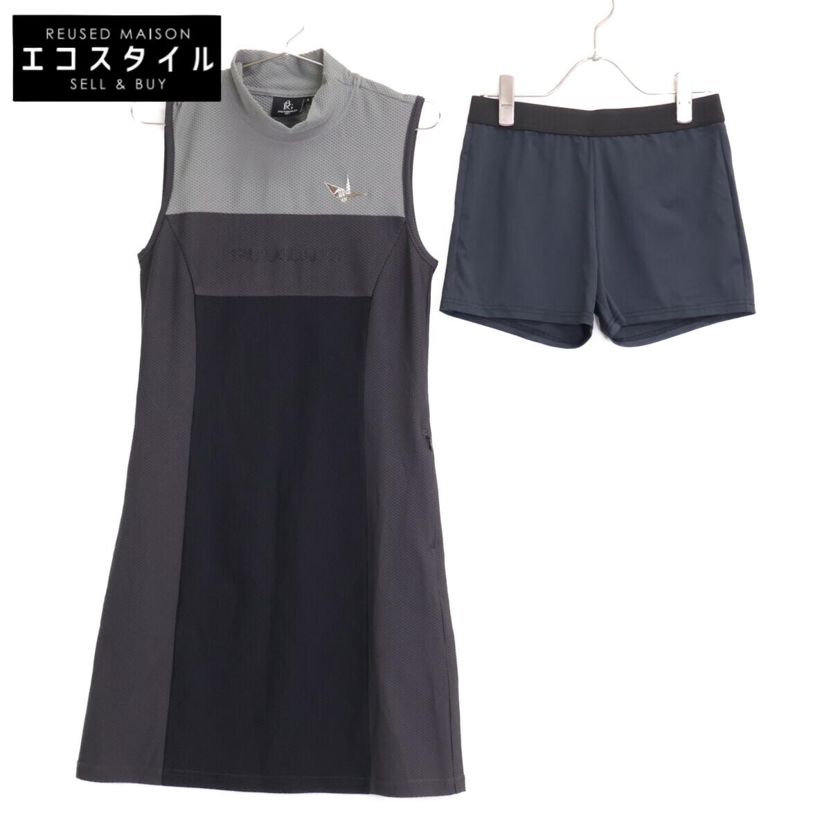 

1piu1uguale3 [GOLF] GST156 Gray SIDE SWITCH Sleeveless Polo Shirt Dress dress 2 grayUsed