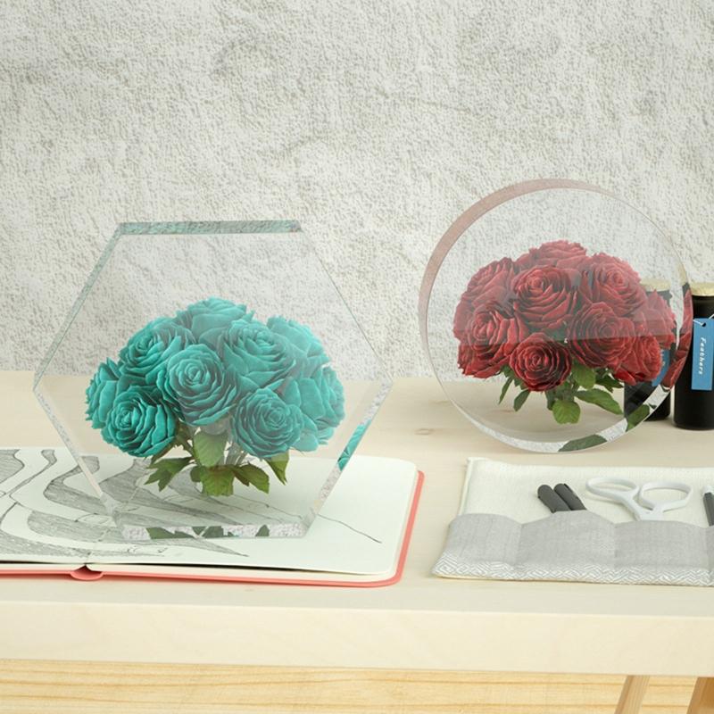 Resin Molds Picture Frames Resin Molds Book Stand Hexagon / Cylinder Circle Large Size Silicone Resin Molds