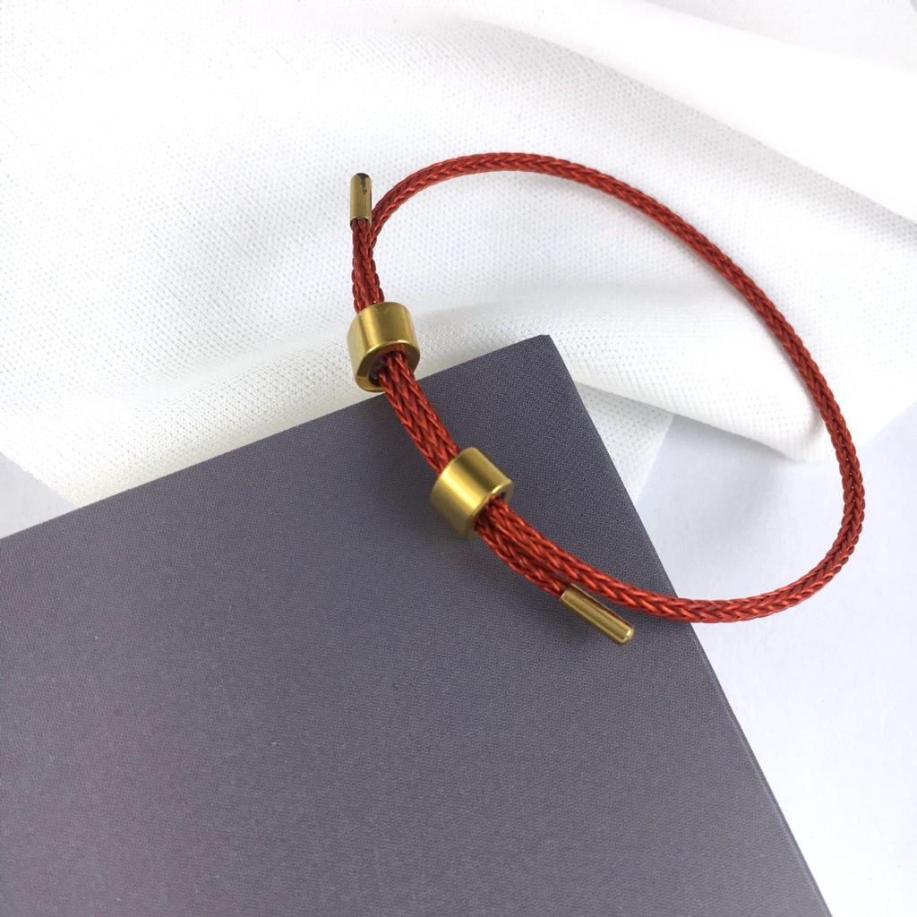 Stainless Steel Leather Cord Adjustable Bracelet Clasp Connector