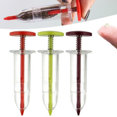 Spritzensämaschine Mini-Aussaat-Samenspender Kunststoff Manueller Sämann Samenstreuer Pflanzensamensämaschine Kleiner Samenstreuer Gartenwerkzeug