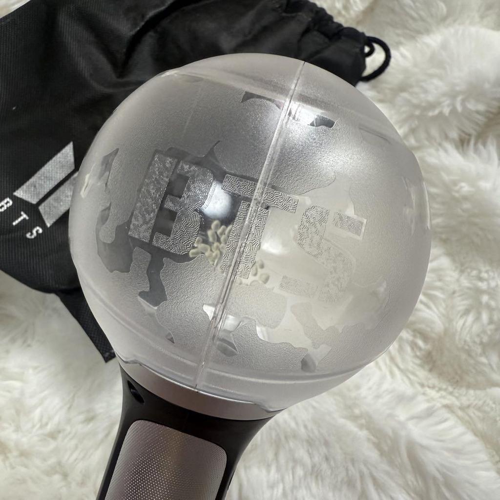 [USED] BTS Bangtan Amibomb Ver.2 Black Cloth Slogan (with Two Pouches)