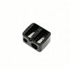 Dual-Hole Pencil Sharpener with Lid for Fine and Thick Makeup or Eyebrow Pencils