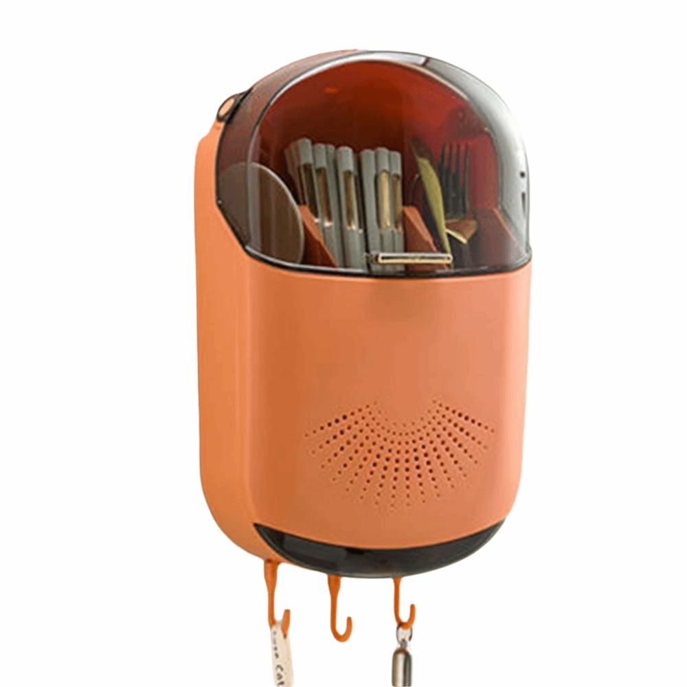 Dustproof Chopstick Holder No Drill Chopstick Container Kitchen Storage Box Chopstick Rack Kitchen