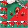 10Pcs/set Cartoon Elk Christmas Nail Decorations Christmas Tree Xmas Nail Charms Christmas Nail Rhinestones Alloy Nail Supplies