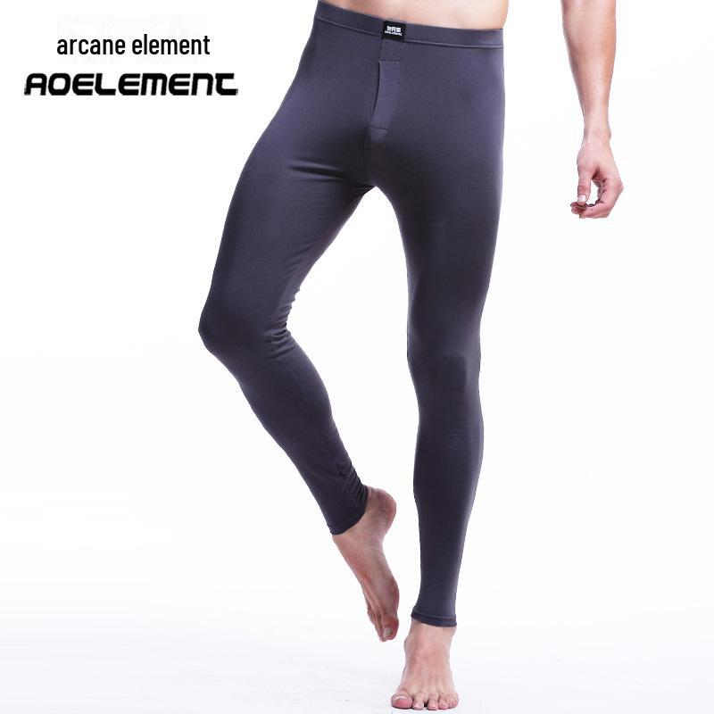 Aoyuan pánské přiléhavé jednobarevné legíny se středním pasem na podzim/zimu