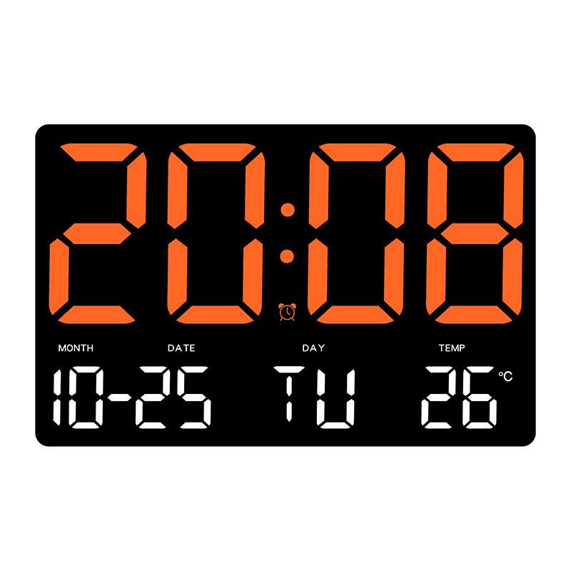 Multifunctional Large Screen Clock: Wall & Tabletop Use, Simple Style for Living Room with Alarm 0717