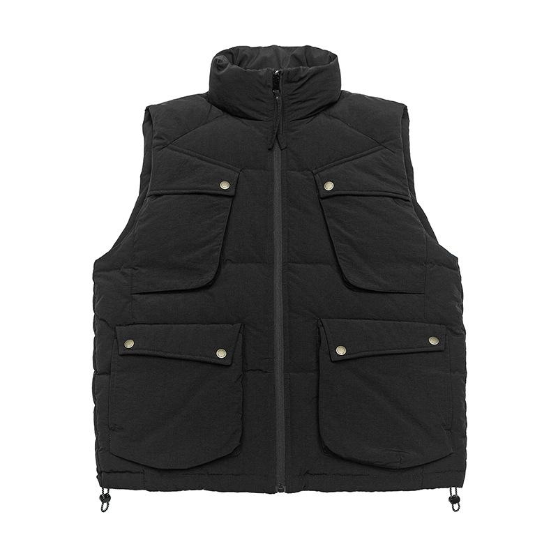 Tide American Down Vest Men's Thermal Vest Autumn and Winter Overalls Plus Fat Plus Sleeveless Shoulder Jacket